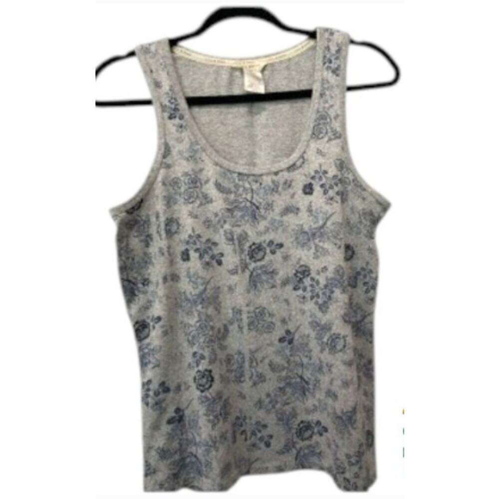 ✨ 3-PC BUNDLE Lucky Brand Small Tops Boho Linen Cotton Floral Striped EUC 🌿 - Picture 6 of 8